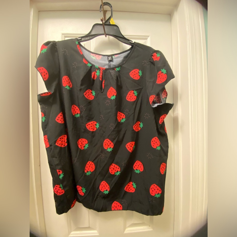 Strawberry Print Top